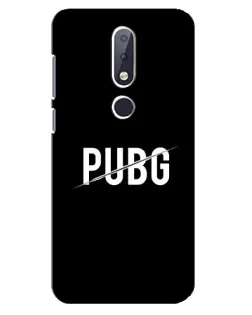 Чехол для Nokia 6.1 Plus с картинкой «PUBG — белый логотип» Чехол для Nokia 6.1 Plus с картинкой «PUBG — белый логотип»