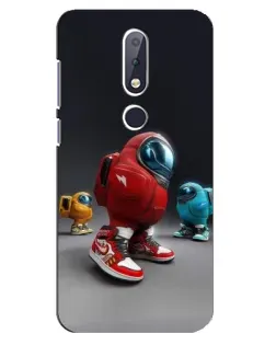 Чехол для Nokia 6.1 Plus с картинкой «Among Us — 3D стиль»