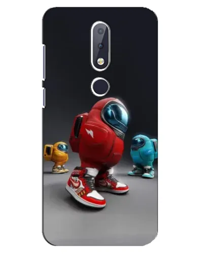 Чехол для Nokia 6.1 Plus с картинкой «Among Us — 3D стиль» Чехол для Nokia 6.1 Plus с картинкой «Among Us — 3D стиль»