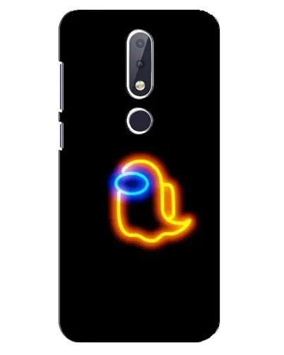 Чехол для Nokia 6.1 Plus с картинкой «Among Us неоновое сияние» Чехол для Nokia 6.1 Plus с картинкой «Among Us неоновое сияние»