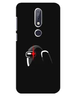 Чехол для Nokia 6.1 Plus с картинкой «Among Us шлем»