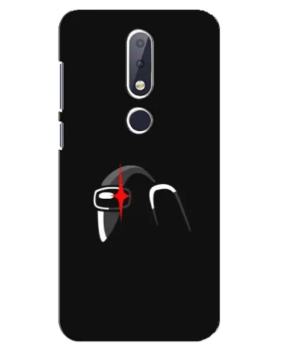 Чехол для Nokia 6.1 Plus с картинкой «Among Us шлем» Чехол для Nokia 6.1 Plus с картинкой «Among Us шлем»
