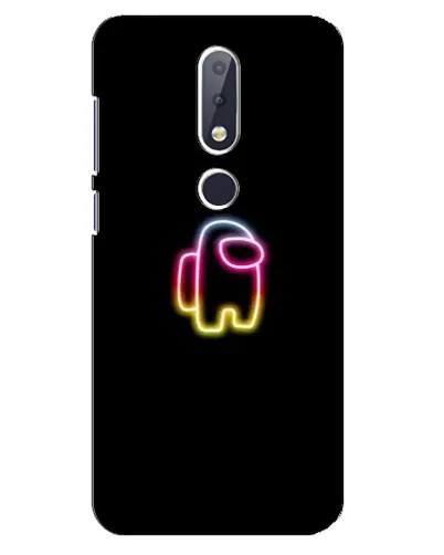 Чехол для Nokia 6.1 Plus с картинкой «Among Us градиент» Чехол для Nokia 6.1 Plus с картинкой «Among Us градиент»