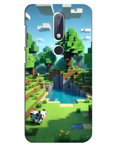 Чохол для Nokia 6.1 Plus з картинкою «Minecraft літній день»