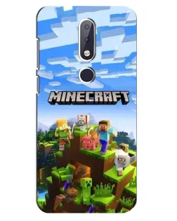 Чохол для Nokia 6.1 Plus з картинкою «Minecraft класичний світ»
