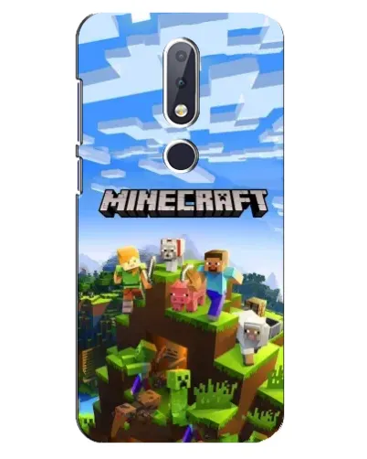 Чохол для Nokia 6.1 Plus з картинкою «Minecraft класичний світ»