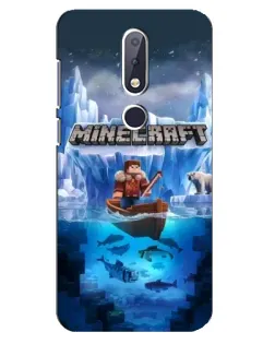 Чохол для Nokia 6.1 Plus з картинкою «Minecraft льодянийсвіт»