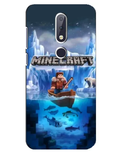 Чохол для Nokia 6.1 Plus з картинкою «Minecraft льодянийсвіт»