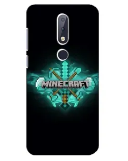 Чохол для Nokia 6.1 Plus з картинкою «Minecraft Diamond лого»