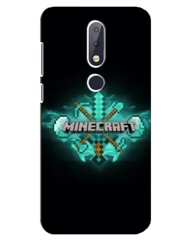 Чохол для Nokia 6.1 Plus з картинкою «Minecraft Diamond лого»