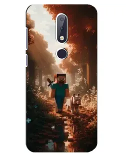 Чохол для Nokia 6.1 Plus з картинкою «Стів у лісі»