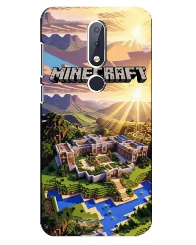 Чохол для Nokia 6.1 Plus з картинкою «Minecraft панорама»