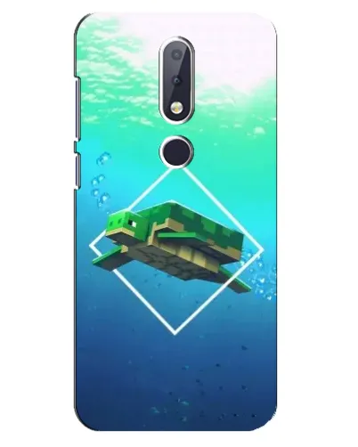 Чехол для Nokia 6.1 Plus с картинкой «Черепаха Minecraft» Чехол для Nokia 6.1 Plus с картинкой «Черепаха Minecraft»