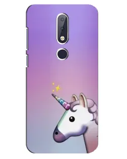 Чехол для Nokia 6.1 Plus с картинкой «Единорог градиент» Чехол для Nokia 6.1 Plus с картинкой «Единорог градиент»