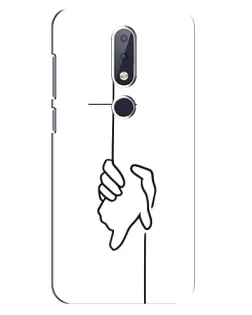 Чехол для Nokia 6.1 Plus с картинкой «Рука держит» Чехол для Nokia 6.1 Plus с картинкой «Рука держит»