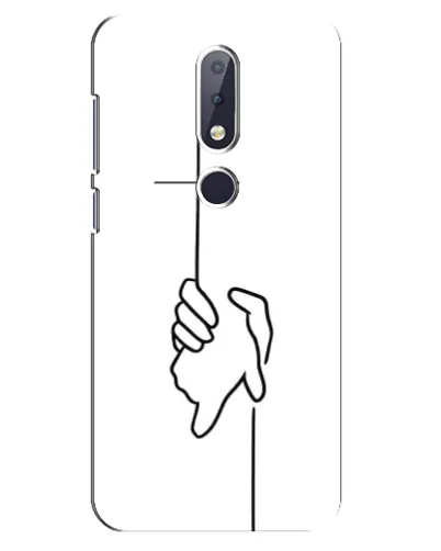 Чехол для Nokia 6.1 Plus с картинкой «Рука держит»