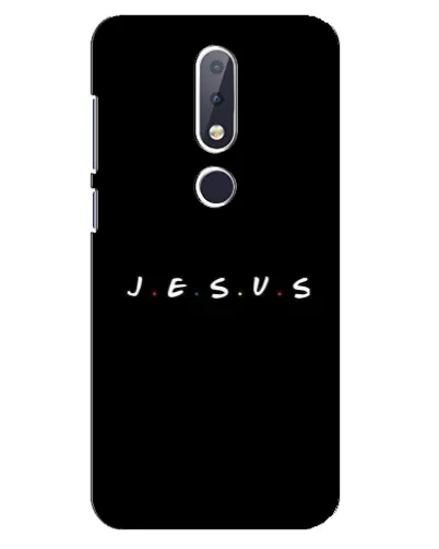 Чехол для Nokia 6.1 Plus с картинкой «Точки веры J.E.S.U.S.»