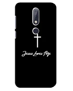 Чехол для Nokia 6.1 Plus с картинкой «Иисус любит тебя»