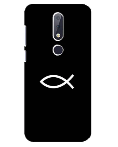 Чехол для Nokia 6.1 Plus с картинкой «Символ рыбы Jesus» Чехол для Nokia 6.1 Plus с картинкой «Символ рыбы Jesus»