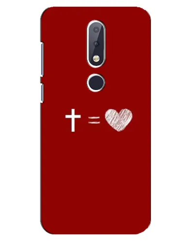 Чехол для Nokia 6.1 Plus с картинкой «Уравнение любви» Чехол для Nokia 6.1 Plus с картинкой «Уравнение любви»
