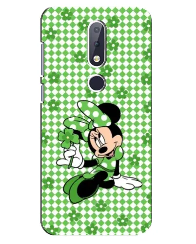 Чехол для Nokia 6.1 Plus с картинкой «Mickey в клетку»
