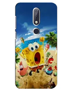 Чехол для Nokia 6.1 Plus с картинкой «Развлечения на пляже» Чехол для Nokia 6.1 Plus с картинкой «Развлечения на пляже»