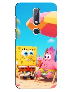 Чехол для Nokia 6.1 Plus с картинкой «Отдых на пляже» Чехол для Nokia 6.1 Plus с картинкой «Отдых на пляже»