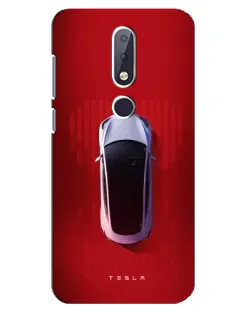 Чехол для Nokia 6.1 Plus с картинкой «Tesla Top View» Чехол для Nokia 6.1 Plus с картинкой «Tesla Top View»