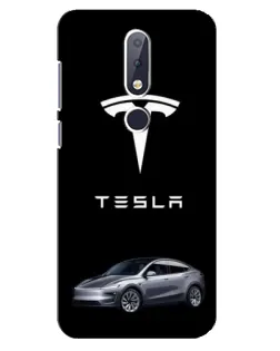Чехол для Nokia 6.1 Plus с картинкой «Tesla Model Y» Чехол для Nokia 6.1 Plus с картинкой «Tesla Model Y»