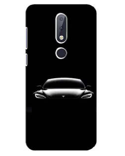 Чехол для Nokia 6.1 Plus с картинкой «Фары Tesla Night» Чехол для Nokia 6.1 Plus с картинкой «Фары Tesla Night»