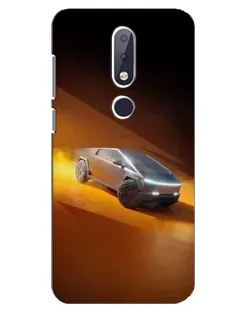 Чехол для Nokia 6.1 Plus с картинкой «Cybertruck в пустыне» Чехол для Nokia 6.1 Plus с картинкой «Cybertruck в пустыне»
