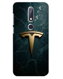 Чехол для Nokia 6.1 Plus с картинкой «Мраморная Tesla Gold» Чехол для Nokia 6.1 Plus с картинкой «Мраморная Tesla Gold»