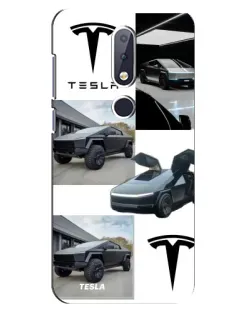 Чехол для Nokia 6.1 Plus с картинкой «Коллаж Cybertruck Tesla» Чехол для Nokia 6.1 Plus с картинкой «Коллаж Cybertruck Tesla»