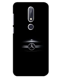 Чехол для Nokia 6.1 Plus с картинкой «Mercedes — абстрактные линии»