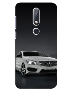 Чехол для Nokia 6.1 Plus с картинкой «Mercedes AMG GT Silver»