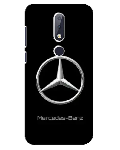 Чехол для Nokia 6.1 Plus с картинкой «Mercedes Silver Logo»