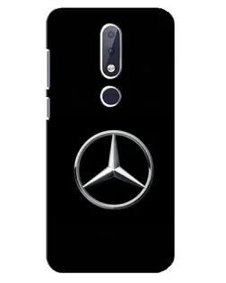Чехол для Nokia 6.1 Plus с картинкой «Mercedes классический лого»