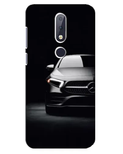 Чехол для Nokia 6.1 Plus с картинкой «Свет фар Mercedes»