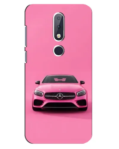Чехол для Nokia 6.1 Plus с картинкой «Розовый Mercedes AMG» Чехол для Nokia 6.1 Plus с картинкой «Розовый Mercedes AMG»