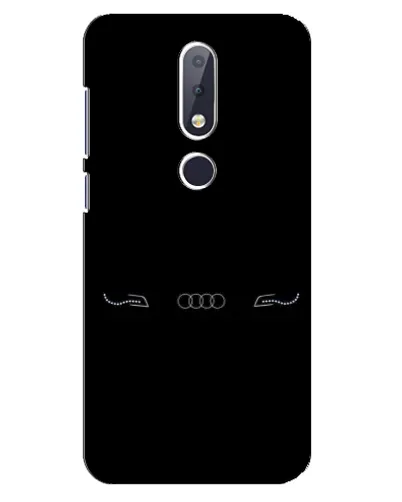 Чехол для Nokia 6.1 Plus с картинкой «Audi — световой подпись»