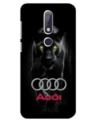Чехол для Nokia 6.1 Plus с картинкой «Пантера и Audi»