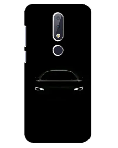 Чехол для Nokia 6.1 Plus с картинкой «Взгляд Audi в темноте»