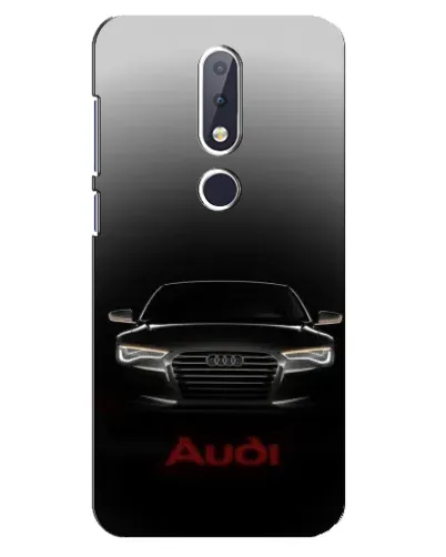 Чехол для Nokia 6.1 Plus с картинкой «Audi — градиентный контур»