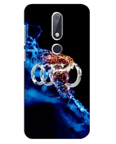 Чехол для Nokia 6.1 Plus с картинкой «Энергия лого Audi»