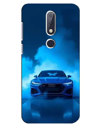 Чехол для Nokia 6.1 Plus с картинкой «Audi — голубая энергия»