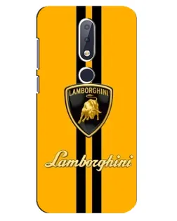 Чехол для Nokia 6.1 Plus с картинкой «Lamborghini Stripe желтый» Чехол для Nokia 6.1 Plus с картинкой «Lamborghini Stripe желтый»