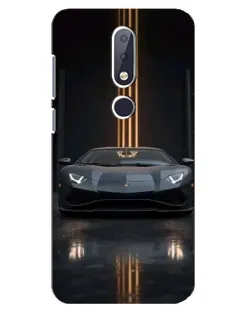 Чехол для Nokia 6.1 Plus с картинкой «Lamborghini золотые линии» Чехол для Nokia 6.1 Plus с картинкой «Lamborghini золотые линии»