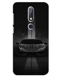 Чехол для Nokia 6.1 Plus с картинкой «Lamborghini симметрия дорог» Чехол для Nokia 6.1 Plus с картинкой «Lamborghini симметрия дорог»