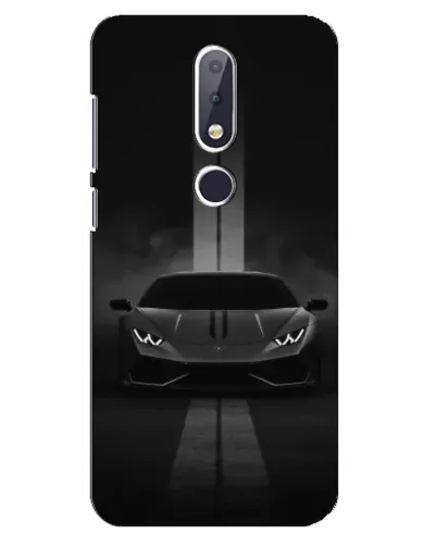 Чехол для Nokia 6.1 Plus с картинкой «Lamborghini симметрия дорог»