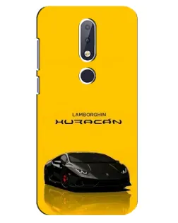 Чехол для Nokia 6.1 Plus с картинкой «Lamborghini Huracan черный» Чехол для Nokia 6.1 Plus с картинкой «Lamborghini Huracan черный»
